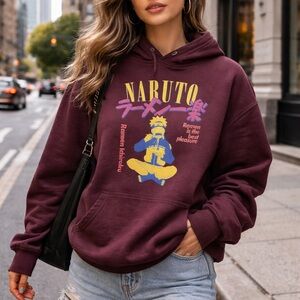 Naruto Graphic Hoodie - Dark Purple